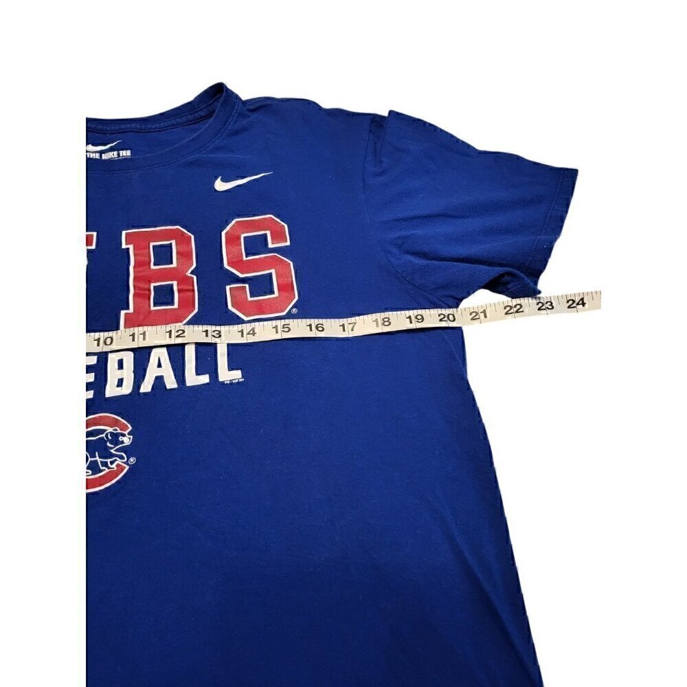 Chicago Cubs Baseball Nike Tee Athletic Cut/Slim Fit Men's Size Large - Picture 5 of 6